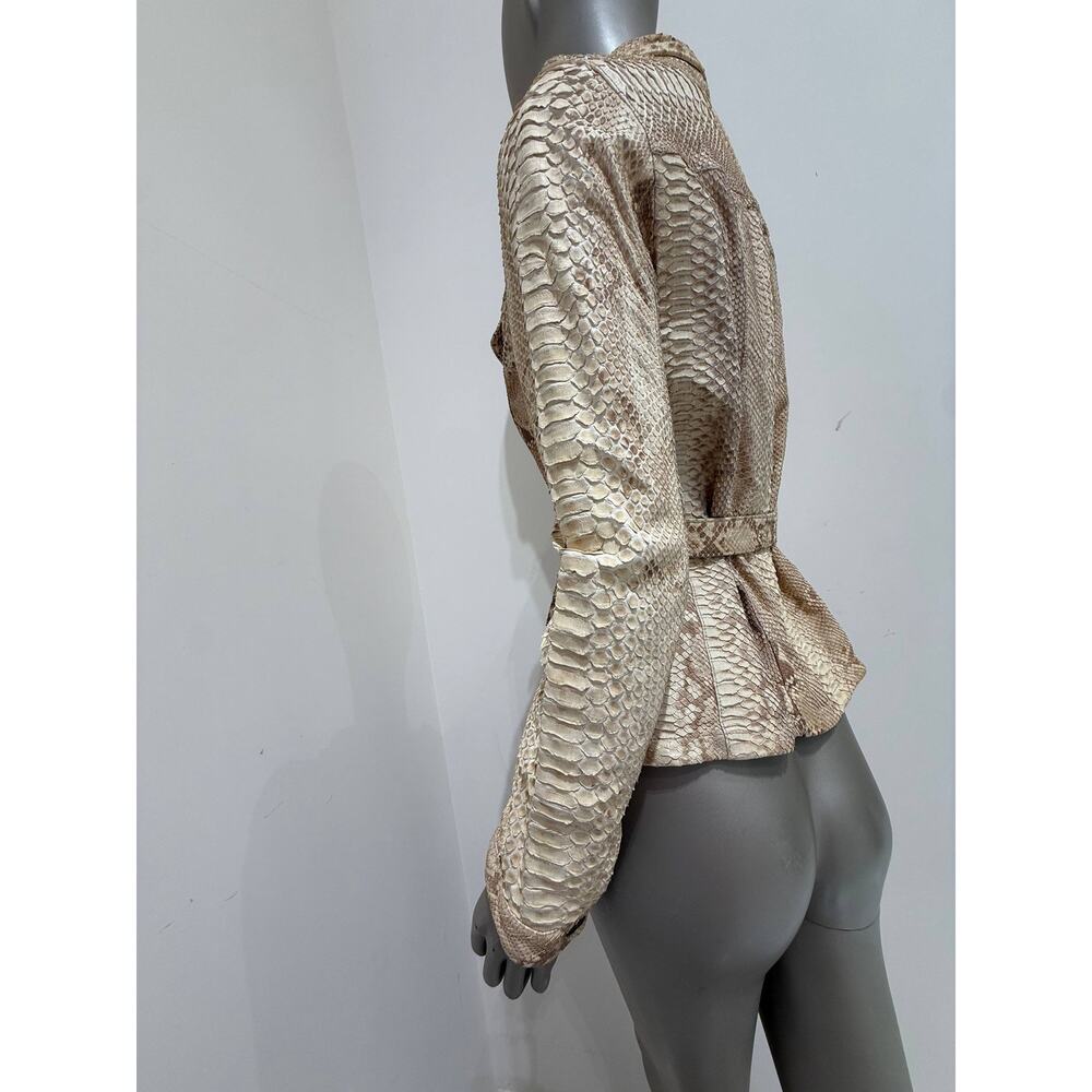 Prada Python Belted Jacket S/S 2004 Runway Sz.M - Picture 8 of 10
